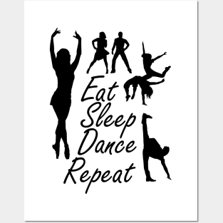 Dancing lover - Eat Sleep Dance Repeat Posters and Art